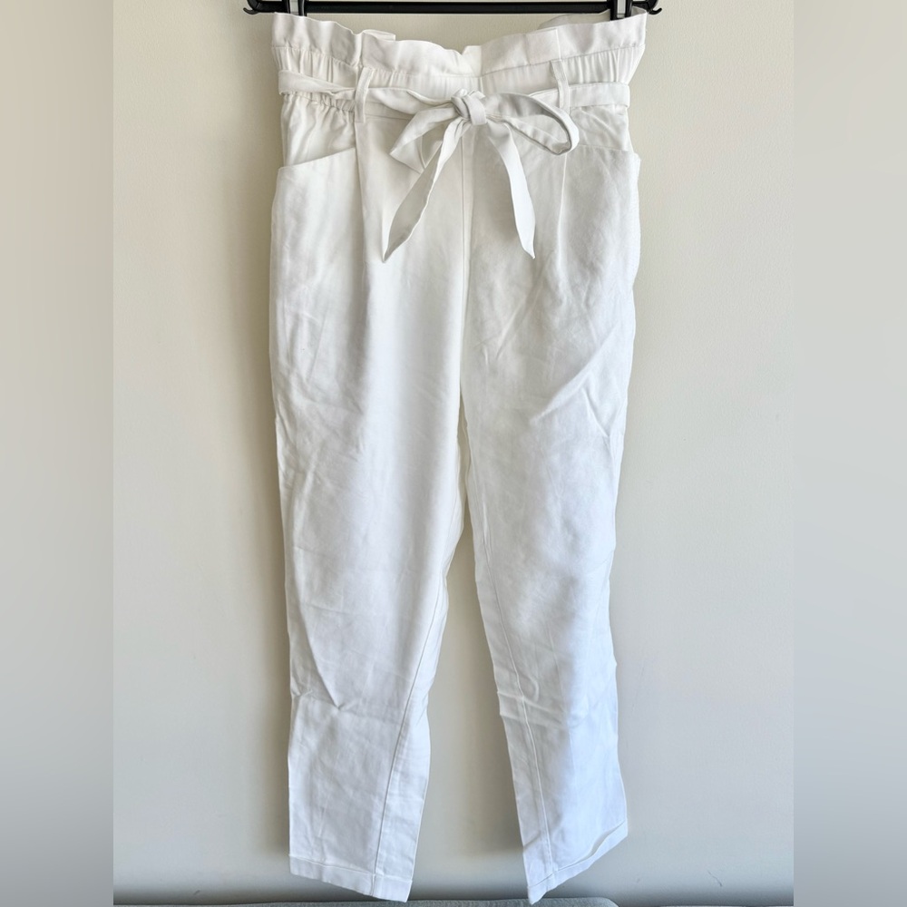 ZARA | White Paperbag Pants
